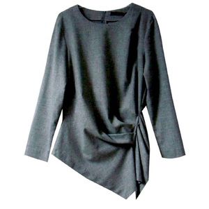 Black Zara asymmetrical top